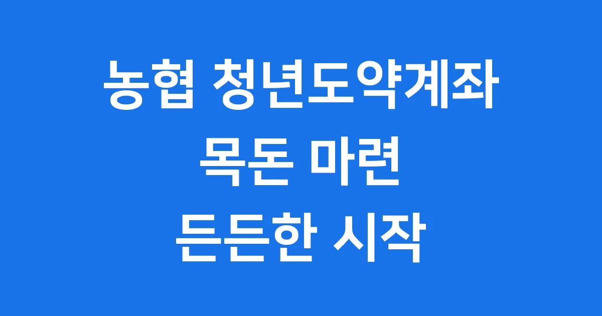 농협 청년도약계좌